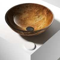 Giovanni Round Glass Vessel Sink