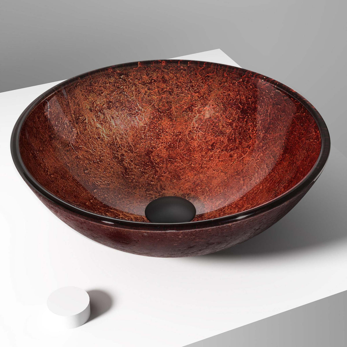 Giovanni Round Glass Vessel Sink