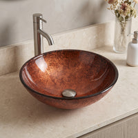 Giovanni Round Glass Vessel Sink
