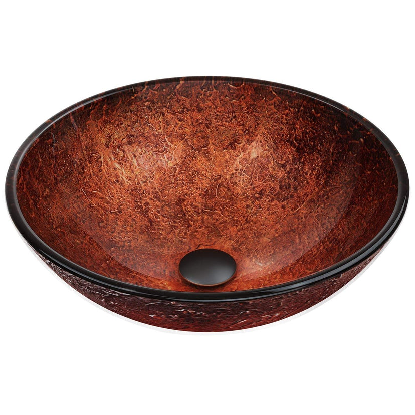 Giovanni Round Glass Vessel Sink