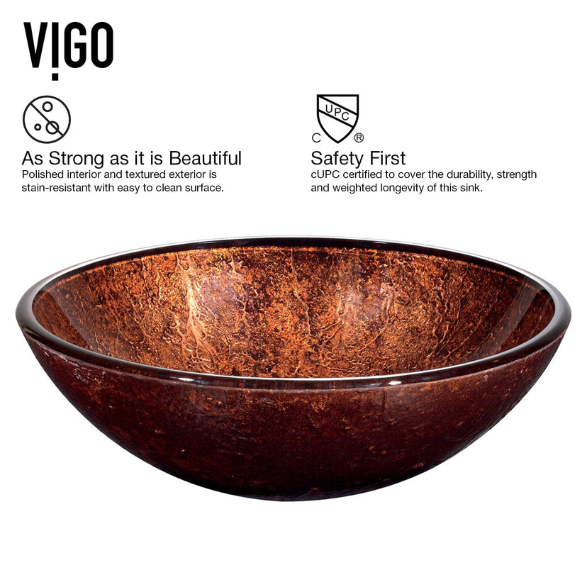 Giovanni Round Glass Vessel Sink