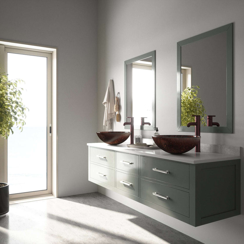 Giovanni Round Glass Vessel Sink