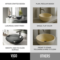 Giovanni Round Glass Vessel Sink