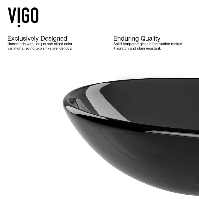 Giovanni Round Glass Vessel Sink