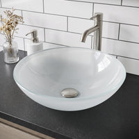 Giovanni Round Glass Vessel Sink