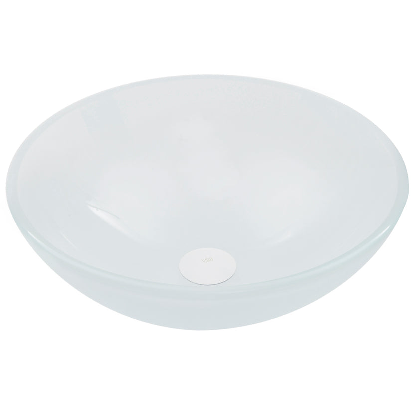 Giovanni Round Glass Vessel Sink