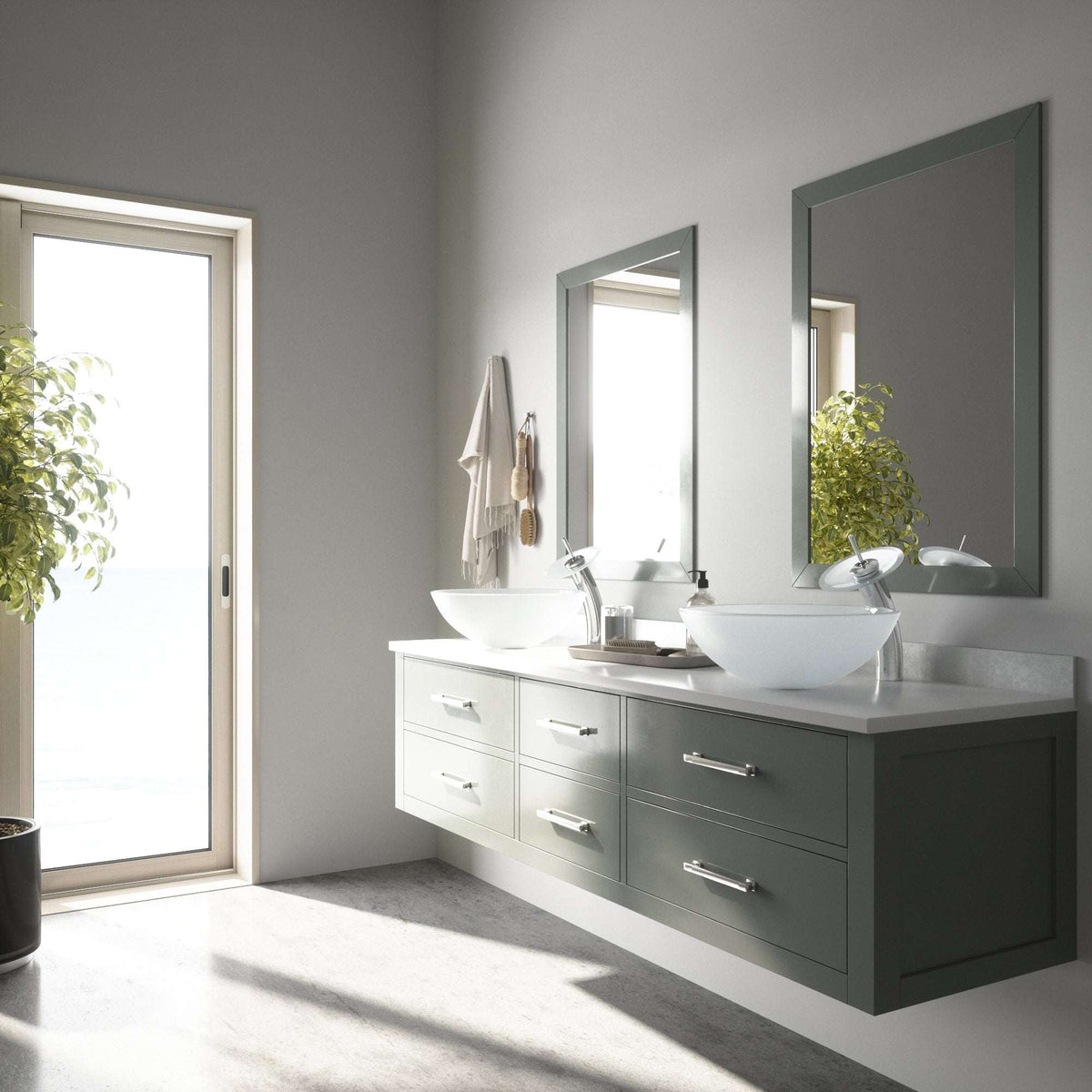 Giovanni Round Glass Vessel Sink