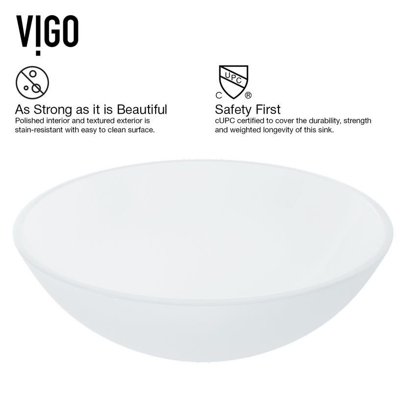 Giovanni Round Glass Vessel Sink