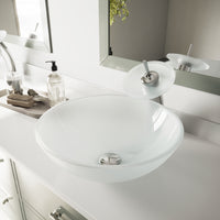 Giovanni Round Glass Vessel Sink