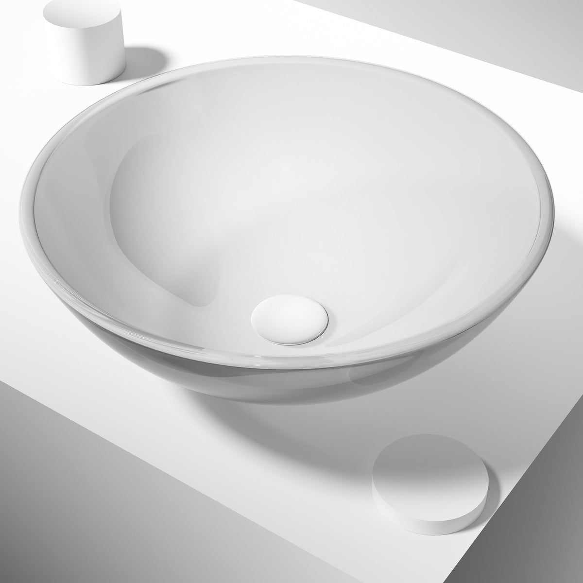 Giovanni Round Glass Vessel Sink