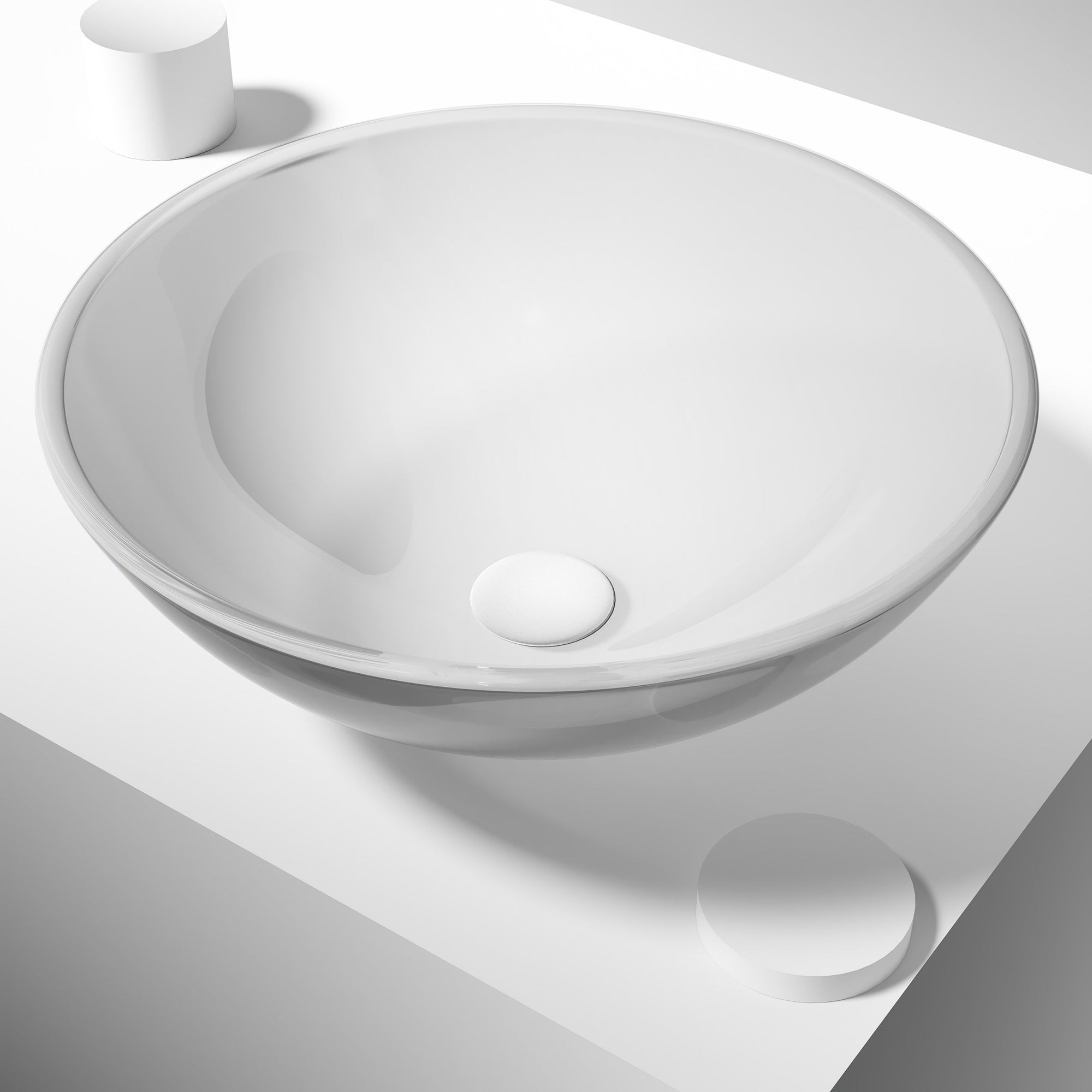 Giovanni Round Glass Vessel Sink