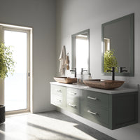 Donatello Glass 22 in. L x 15 in. W x 5 in. H Rectangular Vessel Bathroom Sink