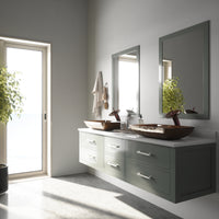 Donatello Glass 22 in. L x 15 in. W x 5 in. H Rectangular Vessel Bathroom Sink