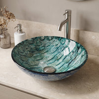 Giovanni Round Glass Vessel Sink