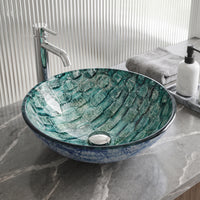 Giovanni Round Glass Vessel Sink