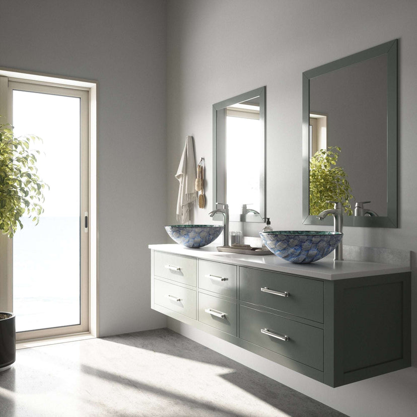 Giovanni Round Glass Vessel Sink