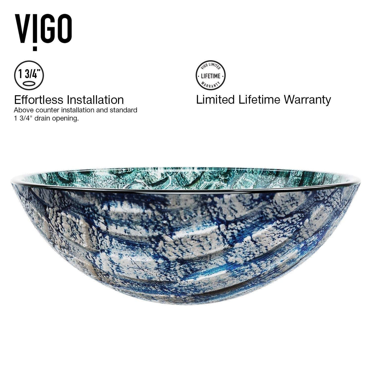 Giovanni Round Glass Vessel Sink