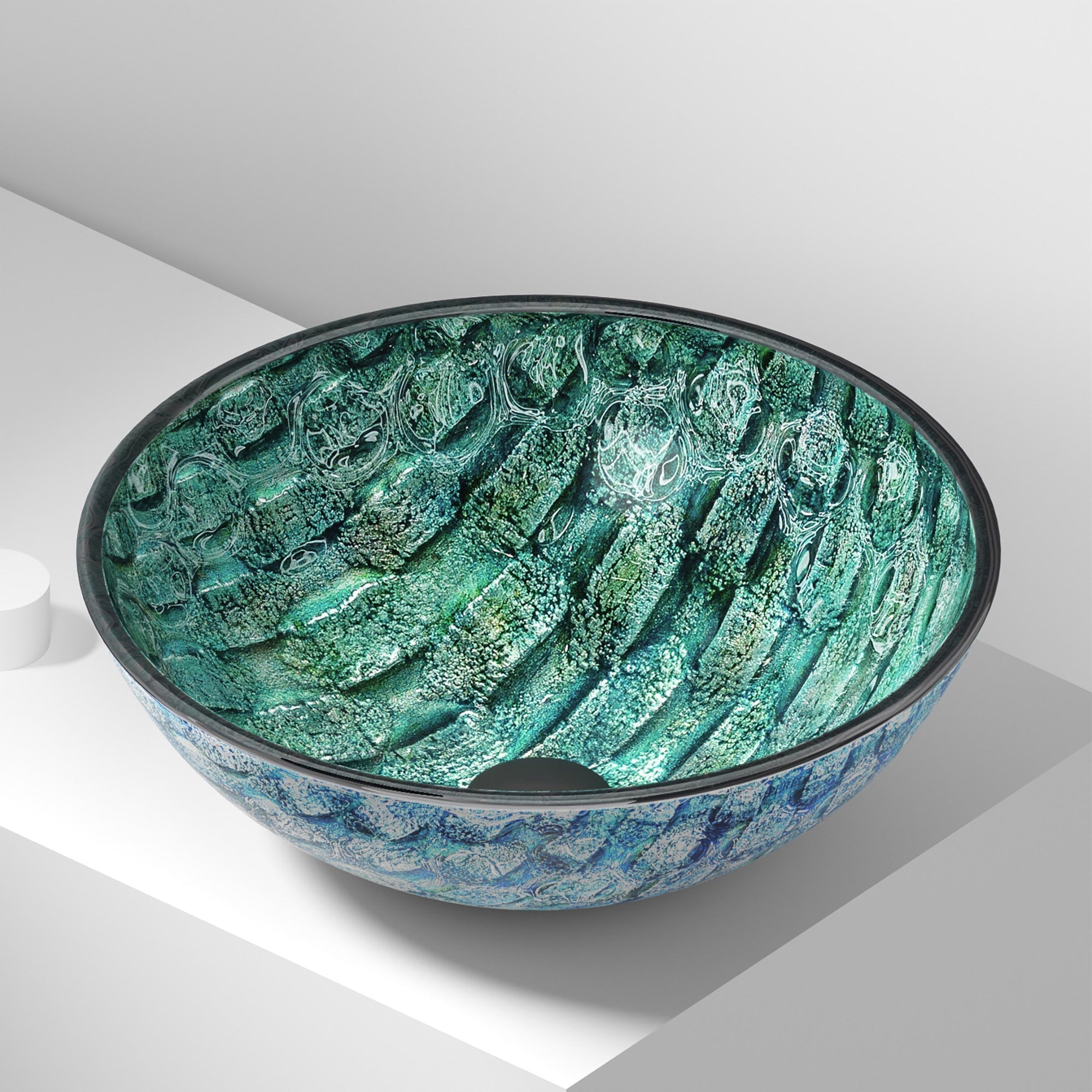 Giovanni Round Glass Vessel Sink