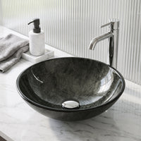 Giovanni Round Glass Vessel Sink