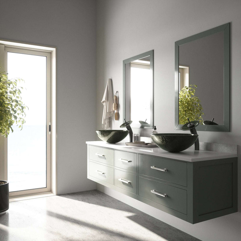 Giovanni Round Glass Vessel Sink