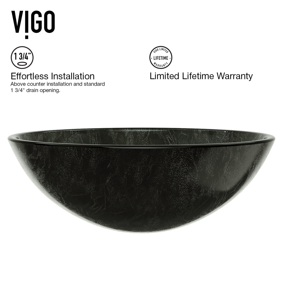 Giovanni Round Glass Vessel Sink