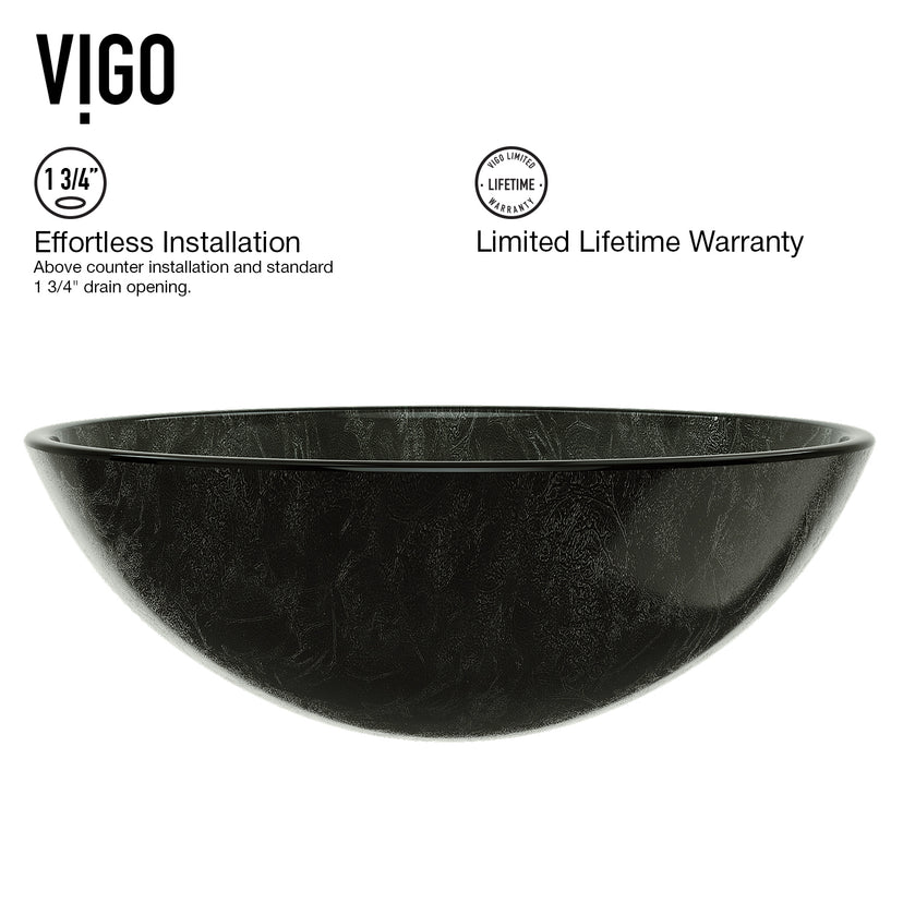 Giovanni Round Glass Vessel Sink