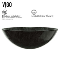 Giovanni Round Glass Vessel Sink