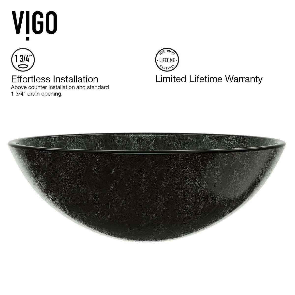 Giovanni Round Glass Vessel Sink