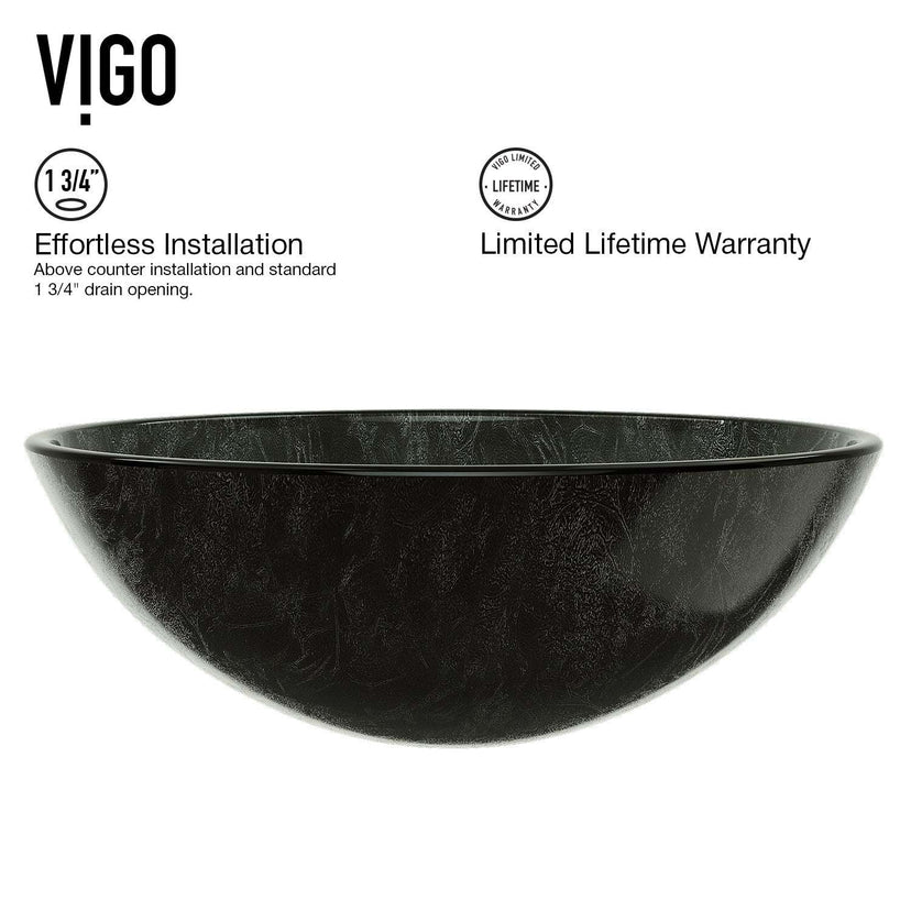 Giovanni Round Glass Vessel Sink