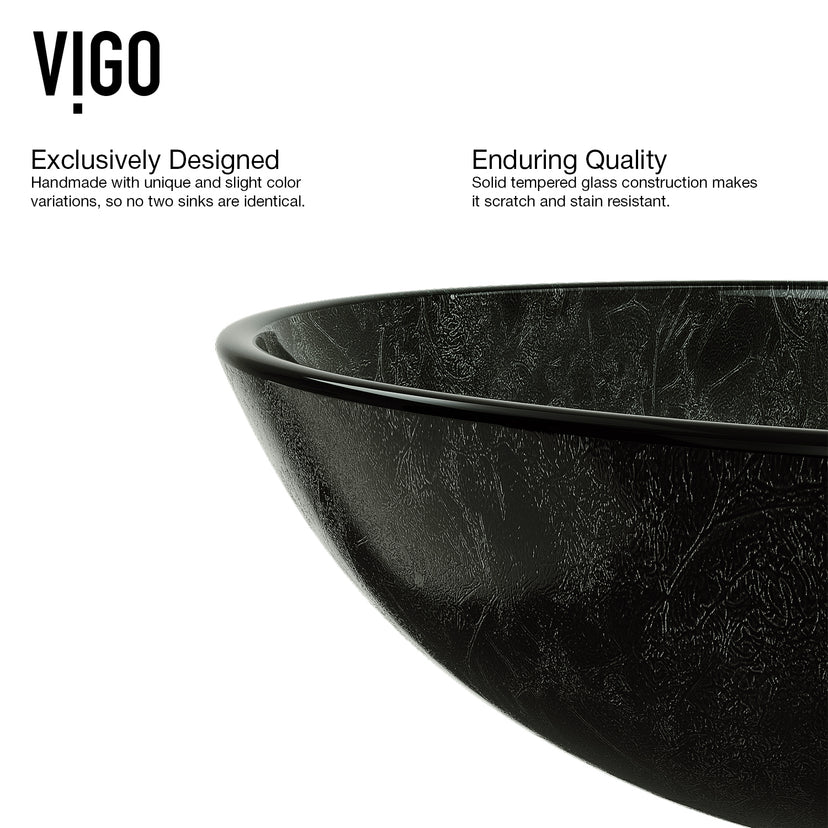 Giovanni Round Glass Vessel Sink
