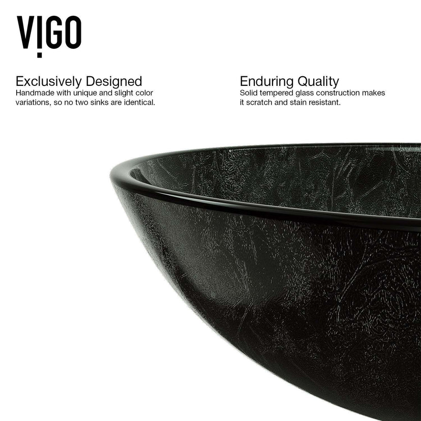 Giovanni Round Glass Vessel Sink