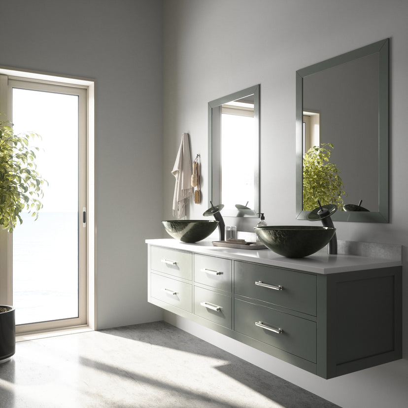 Giovanni Round Glass Vessel Sink
