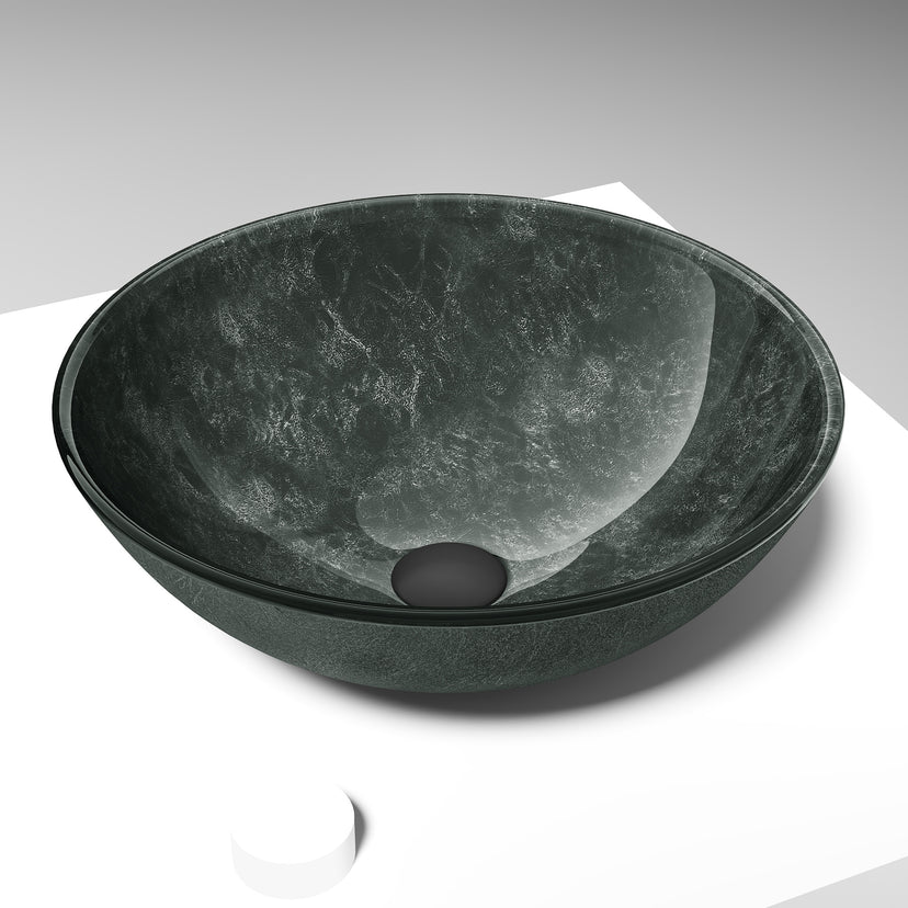 Giovanni Round Glass Vessel Sink