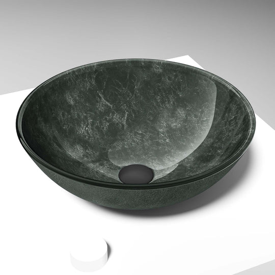 Giovanni Round Glass Vessel Sink