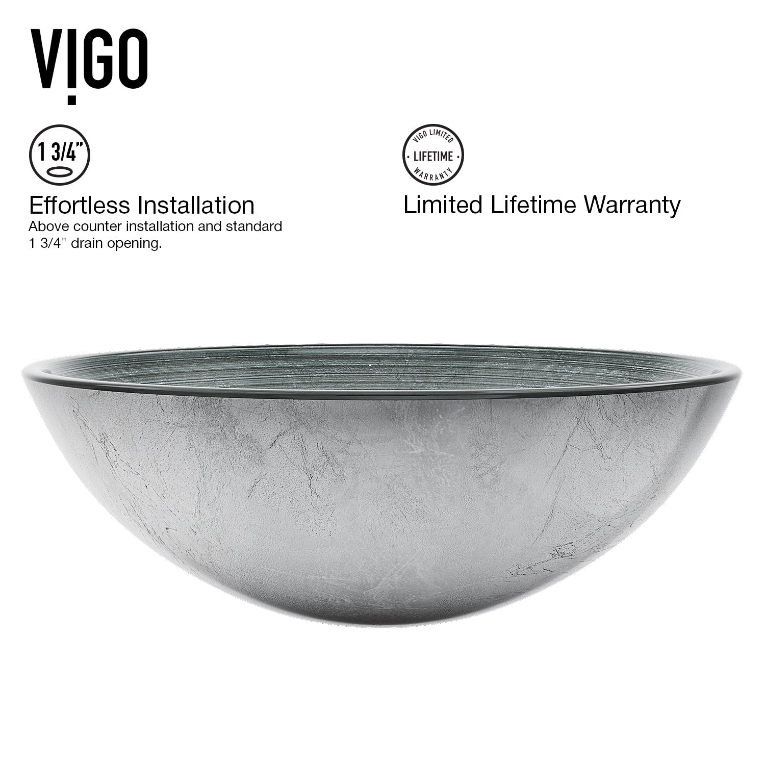 Giovanni Round Glass Vessel Sink