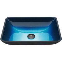 Sottile Rectangular Glass Vessel Sink