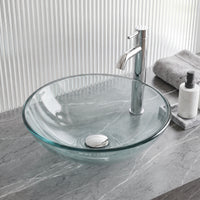 Giovanni Round Glass Vessel Sink