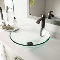 Giovanni Round Glass Vessel Sink