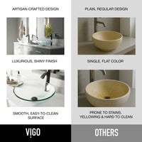 Giovanni Round Glass Vessel Sink