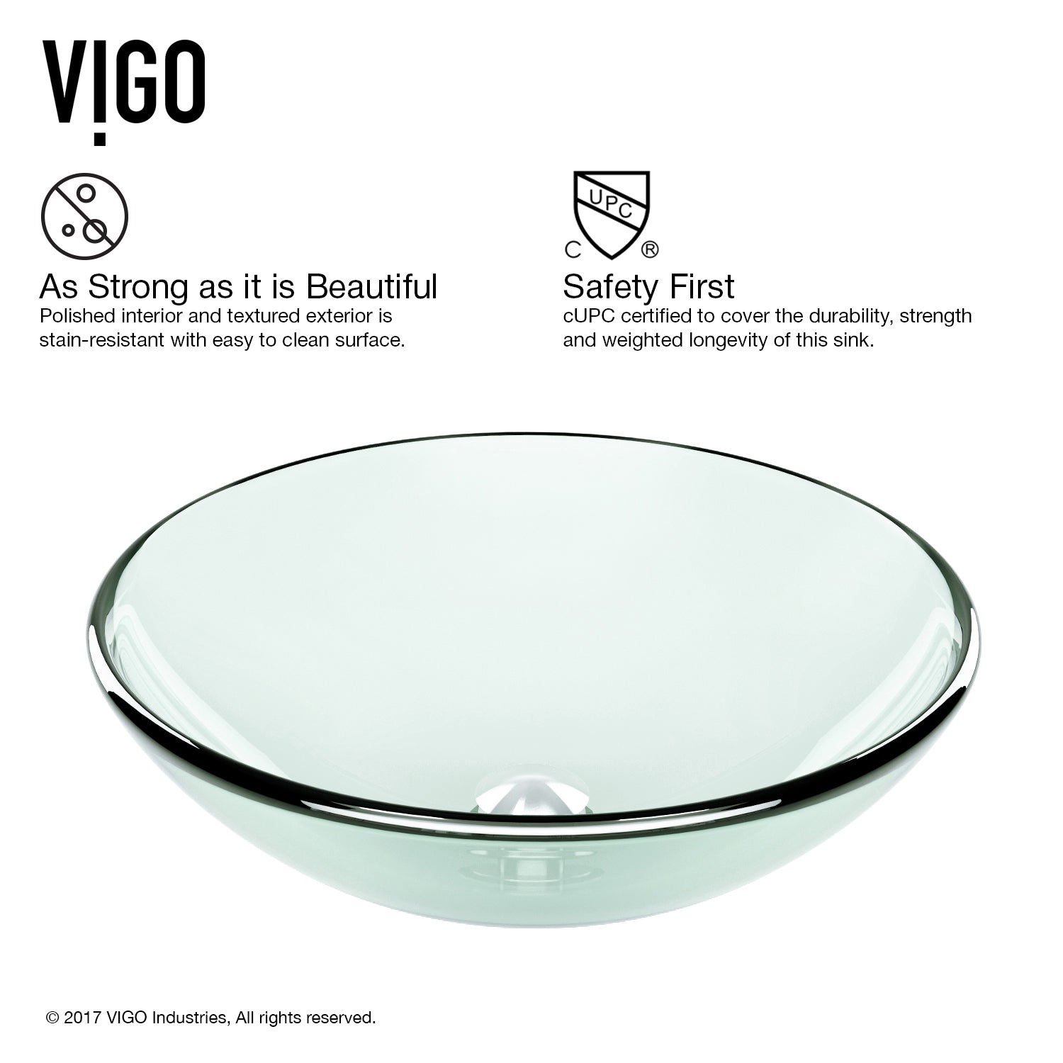Giovanni Round Glass Vessel Sink