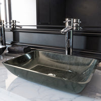 Sottile Rectangular Glass Vessel Sink