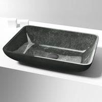 Sottile Rectangular Glass Vessel Sink