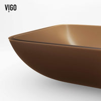 Certified amber glass sink for commercial and residential use