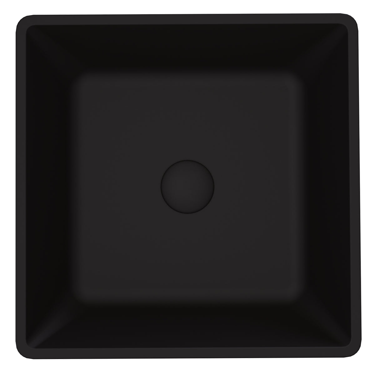 Matte Shell Square Vessel Bathroom Sink