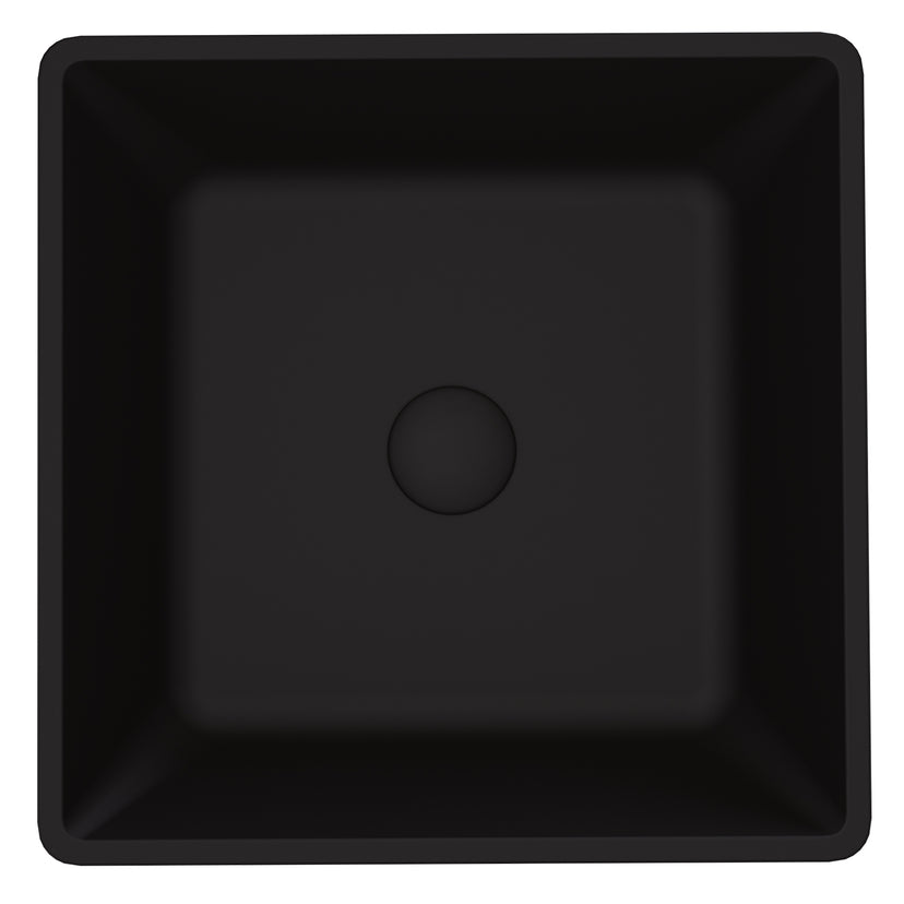 Matte Shell Square Vessel Bathroom Sink