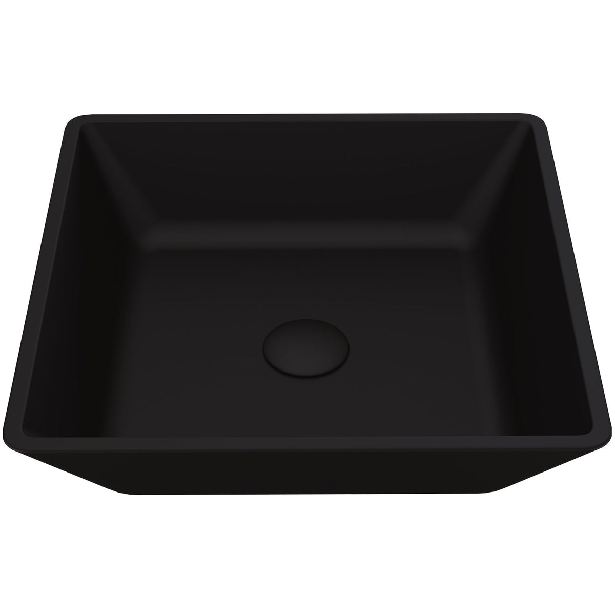 Square shaped matte shell glass sink ideal for modern bathroom decor