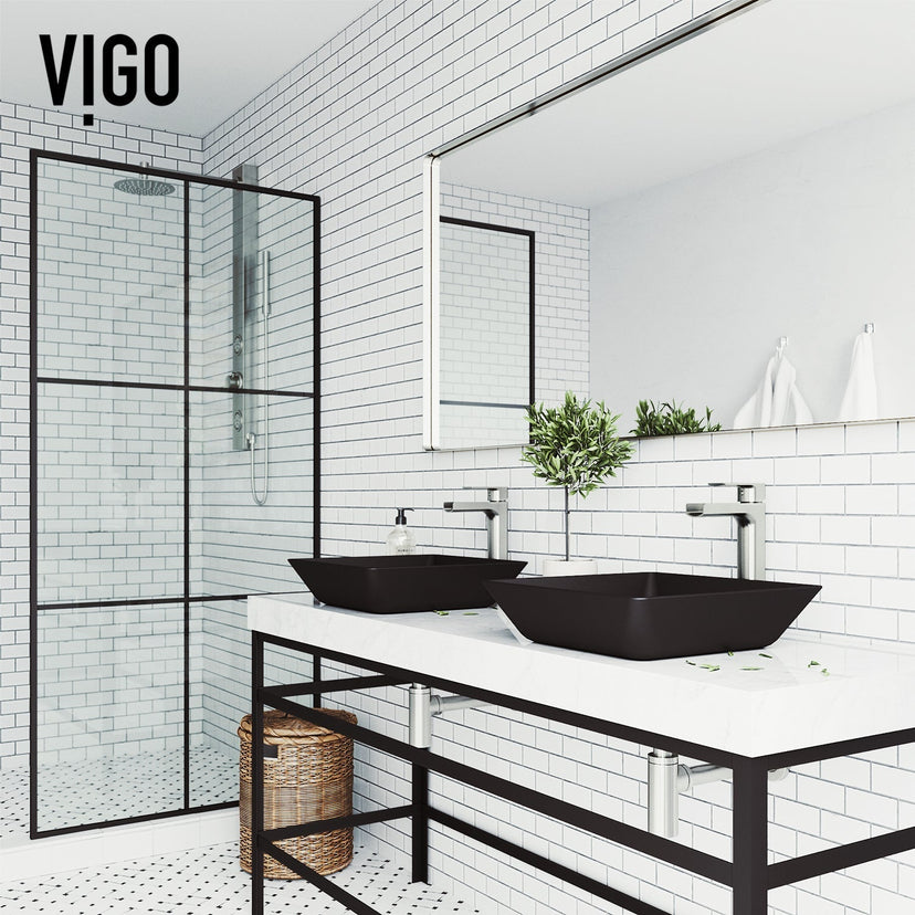 Contemporary glass vessel sink with durable matte shell finish