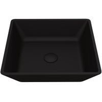 Matte Shell Square Vessel Bathroom Sink