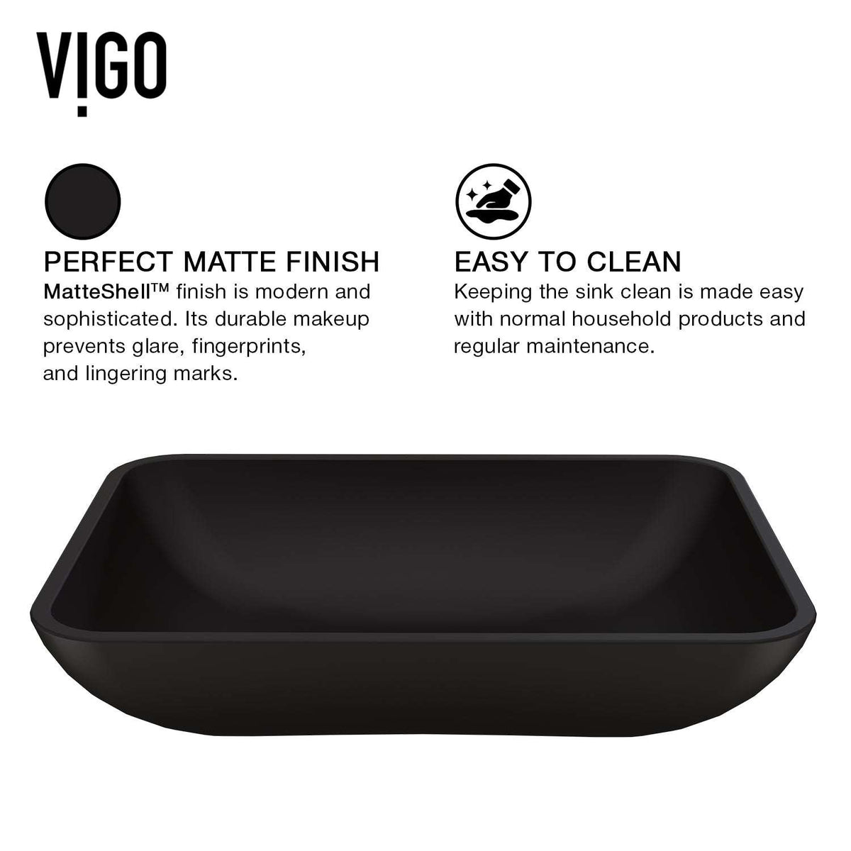 Certified black glass sink for commercial and residential use