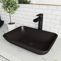 Sottile Rectangular Glass Vessel Sink